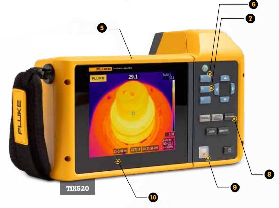 美國(guó)福祿克Fluke TiX520 紅外熱像儀結(jié)構(gòu)說(shuō)明