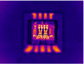由福祿克 25 微米微距鏡頭拍攝的未通電電阻器的圖。