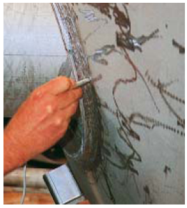 測量焊縫處的鐵素體含量1