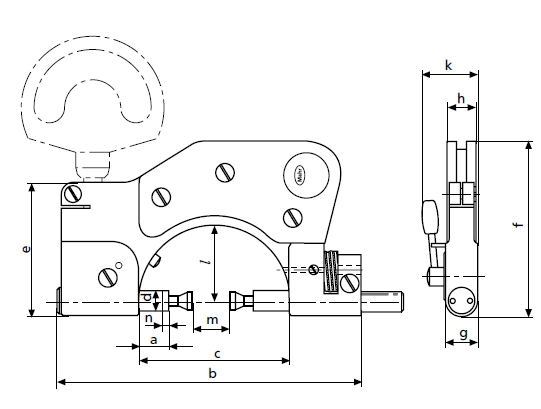 德國馬爾Mahr&nbsp; 840FH帶表卡規(guī)尺寸