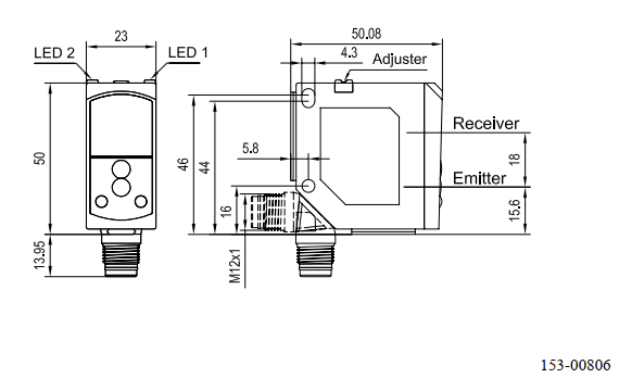 接口連接型尺寸圖