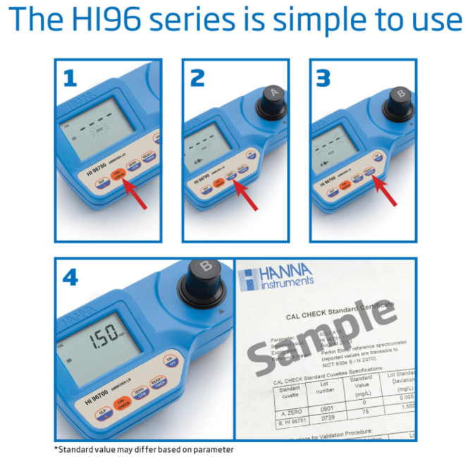 哈納HI96732 比色法溶解氧測定儀操作步驟