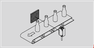 鏡反射式光電傳感器特別適用于檢測(cè)傳送帶上的瓶子